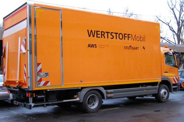 Versuch mit Wertstoffmobil startet im Februar 2014. Foto: AWS